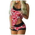 thumbnail image 2 of Ensemble de Vêtements de Nuit Lingerie en Dentelle Sans Manches Pyjamas, 2 of 3