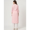 thumbnail image 2 of Women Embroidered Viscose Rayon Straight Kurta (Pink), 2 of 6