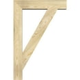 thumbnail image 3 of Ekena Millwork 4"W x 24"D x 36"H Traditional Block Rough Sawn Bracket, Douglas Fir, 3 of 25