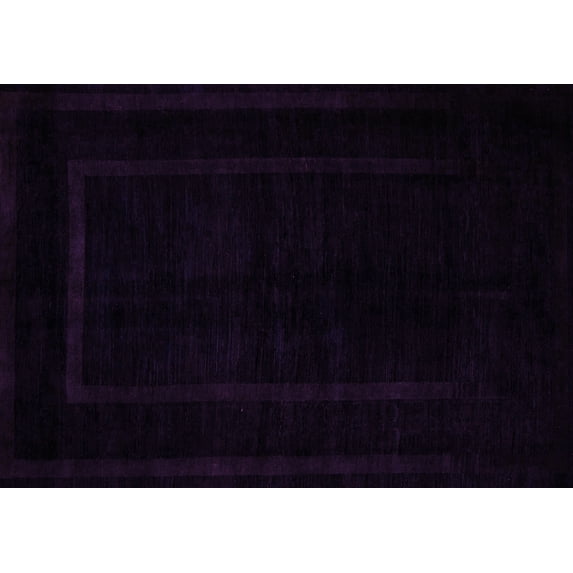 Ahgly Company Indoor Rectangle Abstract Pink Modern Area Rugs, 7' x 9'