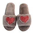 thumbnail image 3 of HWRETIE Women's Winter Warm Round Toe Soft Sole Indoor Slippers Cozy House Shoes, 3 of 9