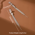 thumbnail image 2 of Sunyuer Zircon Heart Dangle Earrings Gold Tassel Earrings for Women 14K Gold Plated Hypoallergenic Trendy Jewelry Gift, 2 of 5