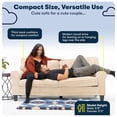 thumbnail image 6 of Pemberly Row Modern 73" Rolled Arm Sofa with Removable Covers Gray, 6 of 16