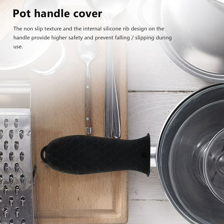 Silicone Hot Handle Holders Cover 4 Pack Cast Iron Skillet Handle