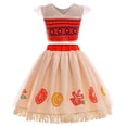 thumbnail image 2 of Niñas Moana Aventura Vestido Falda Conjunto Princesa Vestir Disfraz de Halloween, 2 of 5