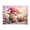 Gnome Painting Easter Egg, variant on Acrylic Tray Clear Serving Tray Rectangle Decorative Tray with Cut Handle Futuristic Easter Landscape