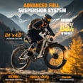 thumbnail image 2 of PUJH High Torque Dual Motor Electric Bike, Fat Tires, 160Nm Power Output, Full Suspension Mountain eBike for Adults, 2 of 9