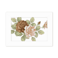 thumbnail image 1 of Rosa flores rosas blancas hojas de dibujo Marco de Fotos de escritorio imagen Blanco Pintura arte 5x7 pulgadas, 1 of 4