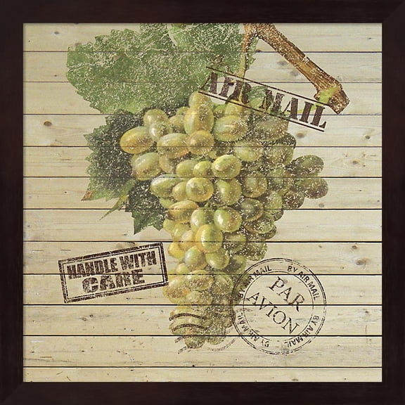 Grape Crate V by Nobleworks Inc., Framed Wall Art, 13.25W x 13.25H