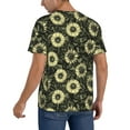 thumbnail image 2 of Hirioo Sunflowers for Men's Baseball T-shirt Shirts Short Sleeve Casual Summer Button Stretch T Shirts,Size S-4XL-Medium, 2 of 7