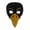 Black, variant on Realistic Crow Head Mask,Glitter Raven Mask,Shiny Rhinestone Plague Bird Long Beak Masks for Halloween Carnival Party