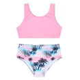 thumbnail image 5 of Aideaone Girls Bikini Swimsuits Set for Girls 3 Piece Skirt Bathing Suits Swim Dress Hawaiian Beach Swimwear with Kimono Cover Up, 5 of 8