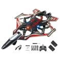 thumbnail image 3 of Avión de control remoto Avión RC listo para volar Avión de combate planeador portátil de hobby Batería roja 2, 3 of 9
