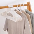 thumbnail image 4 of 10 Pack Plastic Clothes Hangers, Heavy-Duty Hanging Hooks for Closet, Multifunctional Drying and Display Hangers, Space-Saving Storage for Home & Dorm Use, 4 of 5