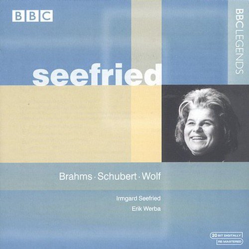 This selection includes a bonus track of an interview with Irmgard Seefried conducted in July 1965.<BR>Irmgard Seefried was one of the leading European sopranos of her day, highly praised in the operas of Mozart and Strauss under the likes of Karajan and Furtwngler. She was also highly successful as a lieder performer. A German native, her comprehension of the literary sense of the songs she sang added communicative depth to her performances, and her interpretive intelligence can hardly be disputed.<BR>These recordings were made in the BBC Studios in two days in 1962, the Brahms songs the first day, the Schubert and Wolf settings of Goethe the second. Although there is some strain in the voice in the upper range, the four sets (Brahms, Mignon songs by both Schubert and Wolf, and an additional set of Goethe settings by Schubert) individually and as an album convey the range and depth of Seefried's artistry. An excellent introduction to this talented performer as a recitalist.