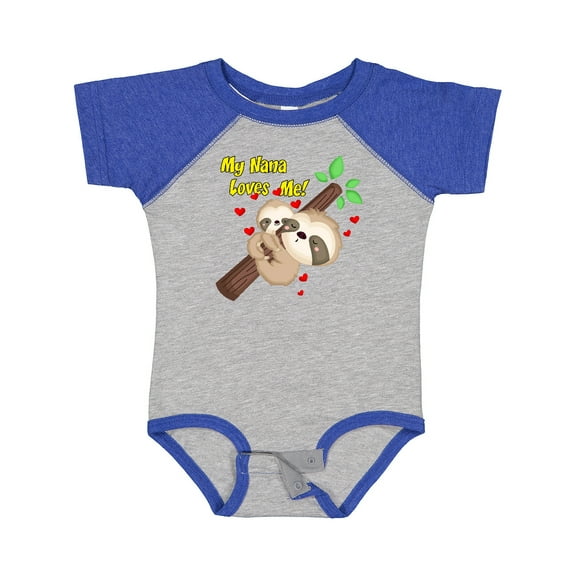Inktastic My Nana Loves Me Boys or Girls Baby Bodysuit