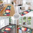 thumbnail image 6 of Yayeee Runner Rug for Bedroom 2'x6' Machine Washable Hallway Non Slip Mat, Blue Apple Pattern, 6 of 8