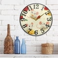 thumbnail image 6 of Cheese Mice Strawberries Wall Clock 12 Inch Silent Non Ticking Battery Operated Easy to Read for Kitchen Living Room, 6 of 8