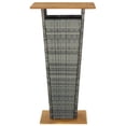 thumbnail image 2 of vidaXL 3 Piece Garden Bar Set with Cushions Poly Rattan Grey, 2 of 5