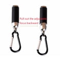 thumbnail image 3 of Led Zoom Mini Flashlight Telescopic Strong Light Torch With Keychain Pendant Creative Mountaineering Buckle Gift, 3 of 9