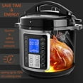 thumbnail image 3 of Electric Pressure Cooker with Large LCD Display, Multi-Use 6 Quart Electric Pot, 14 in 1 Slow Cooker, Rice Cooker, Steamer, Sauté, Yogurt Maker, Egg Cooker, Warmer and More, 3 of 6