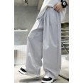 thumbnail image 4 of FRSASU Girls Boys Sweatpants Baggy Wide Leg Elastic Waist Sweat Pants Summer Back to School Clothes with Pockets Black-C, 4 of 7