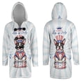 thumbnail image 3 of Happy 4th of July Patriotic Boston Terrier Marching Band Uniform Balloons Fireworks All Over Print 3D Hooded Duffle Toggle Coat Gentleman Dog Lover Gifts - 13009, 3 of 6