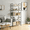 Gray, variant on Blorly Bookshelf, 3 Tier Industrial Storage Shelf, Compact Metal & Wooden Bookcase for Small Spaces, Bedroom, Easy Assembly, Black