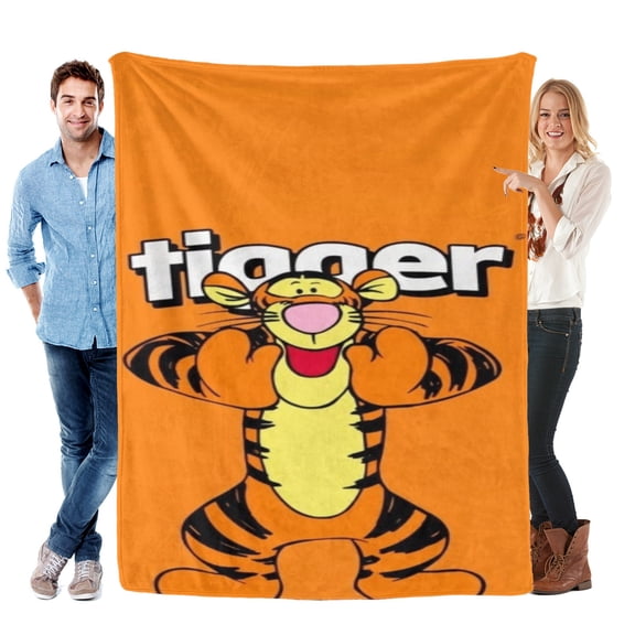 Throw Blanket for Winnie the Pooh Tigger Bed Couch Home Decor Soft Warm Flannel Blanket for Kids Boys Girls Gifts 30x40 Inch