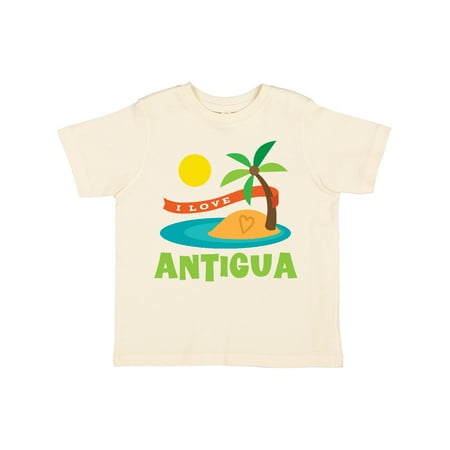 

Inktastic I Love Antigua Gift Toddler Boy or Toddler Girl T-Shirt