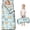 Multicolor Cat and Fishbone Blue Pattern, variant on Halloween Cat Purple Pattern Teens Toddler Nap Mat with Pillow, Sleeping Mat Bag for Preschool Daycare 59"x22"