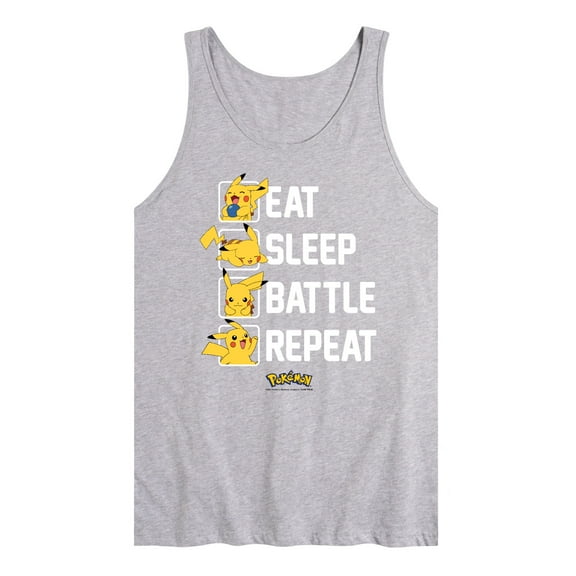 Pokémon - Eat Sleep Battle Repeat - Men's Jersey Tank Top