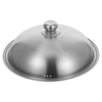 Niceauty Stainless Steel Pot Lid with Handle Metal Pan Cover for Kitchen Household Use