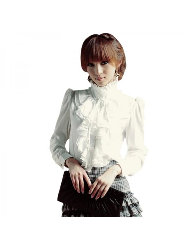 victorian style ruffle blouse
