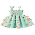 thumbnail image 1 of Bébé Filles Princesse Robe Florale Imprimé Sling Robe Sans Manches, 1 of 7