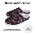 thumbnail image 6 of KLL Mexican Flowers Birds Pattern Adult Unisex Cozy Slippers,Fuzzy Slip-on Slippers TPR Sole Slippers Comfort Plush Home Footwear for Indoor & Outdoor-37/38, 6 of 7