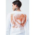 thumbnail image 3 of Hype - Camiseta Estatua de Manga Larga para Hombre (Blanco, Naranja), 3 of 5