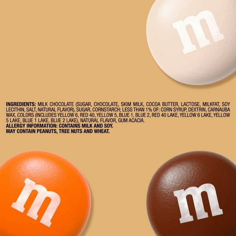M&M'S PUMPKIN PIE LAYDOWN BAG HALLOWEEN 7.44 OUNCES PER BAG