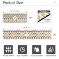 thumbnail image 3 of Yayeee Faucet Mat for Kitchen Sink 30" Diatomite Long Splash Guard Pad, Beige Floral Pattern, 2 Pack, 3 of 7