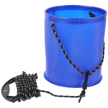 HEANUJJ Outdoor Fishing Supply Foldable Water Storage Fish Container with Rope 1Pack