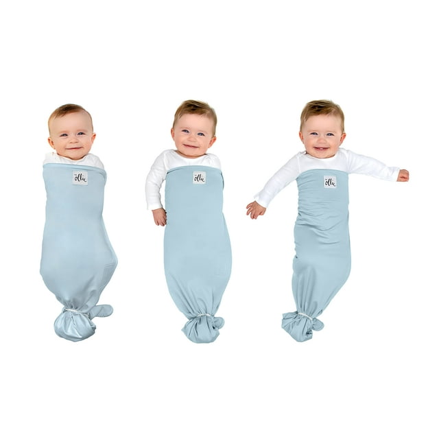 The Ollie Swaddle - Ayuda A Reducir El Reflejo Moro (Sobresalto) - Hecho De Un Material Diseñado A Medida Que Absorbe La Humedad (Cielo)