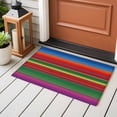 thumbnail image 4 of Mexican Stripes Entryway Rug 2'x3'&nbsp; Non Slip Front Door Mats, Colorful Stripes Modern Art Entrance Rugs Indoor Outdoor Carpet, Washable Floor Mats Small Area Rug for Bedroom Kitchen, 4 of 8