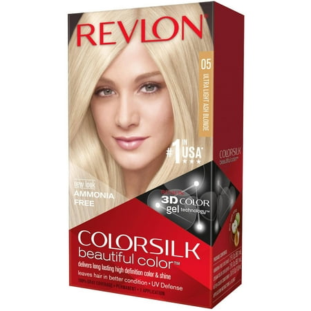 Revlon Colorsilk Beautiful Color Permanent Hair Color, 05 Ultra Light ...