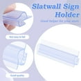 thumbnail image 3 of Pack of 10 Portable Sign Holder,PVC Wall Mount Sign Holders for Supermarket,QZS Base Sign Holders for Restaurant,Store,Home,Counters, 3 of 6