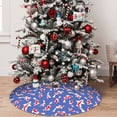 thumbnail image 4 of KLL 36" Christmas Tree Skirt Beautiful Koi Fish Xmas Tree Skirts Mat for New Year Xmas Holiday Party Indoor Outdoor Home Decoration, 4 of 5