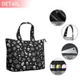 thumbnail image 2 of Black Gothic Skull Star Pattern Travel Tote Bags for Women Carry On,Large Weekender Bags for Women Travel,Multi Functional Duffle Bag for Work,Shopping,Sports, 2 of 5