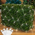 thumbnail image 1 of Novelty Lights 4x6 Net Lights, 100 Pure White LEDs with 4 Inch Spacing, 5mm Wide Angle Bulbs on White Wire, Connectable End To End, Outdoor Weather Resistant Hedge and Bush Lighting, 1 of 5