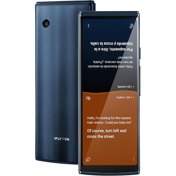 Restored iFLYTEK AI Language Translator Device  60 Languages, Real-Time Split-Screen & Two-Way Instant Voice Translation, 18 Offline Packs, 2-Year Global Data for K-12 Education, Business, Travel (Refurbished)
