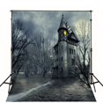 thumbnail image 1 of BSDHOME Fond de Photographie de Nuit Kasbah en Polyester 5x7ft Fond de Photo d'Halloween, 1 of 3