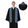 thumbnail image 4 of Fotbe Construction Vehicles Printed Class of 2024 Graduation Stole, 4 of 7